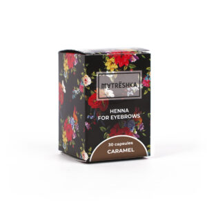Eyebrow henna Caramel, 30 capsules Matreshka