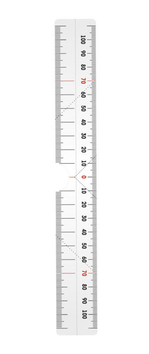 Ruler for eyebrows Matreshka