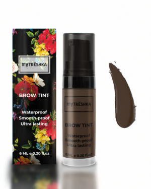 Waterproof brow tint (Dark brown color, 6 ml Matreshka