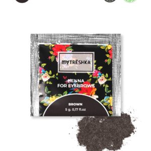 Henna for eyebrows in sachet 5gr Brown color Matreshka